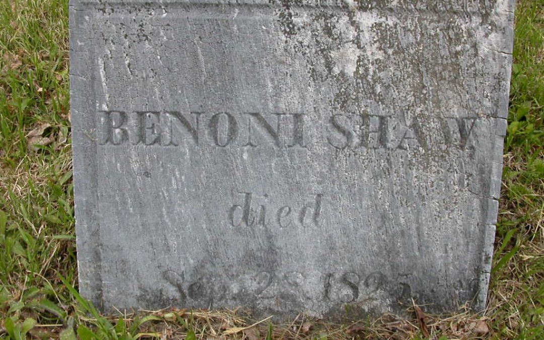 Shaw, Benoni 1825