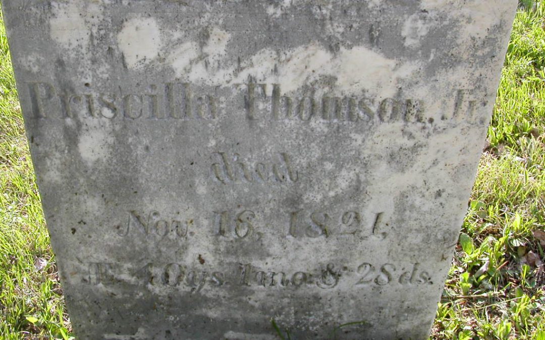 Thomson, Priscilla 1821
