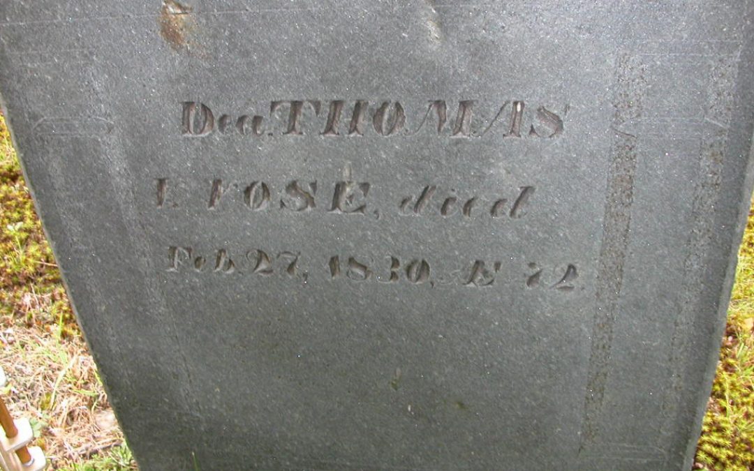 Vose, Thomas 1830