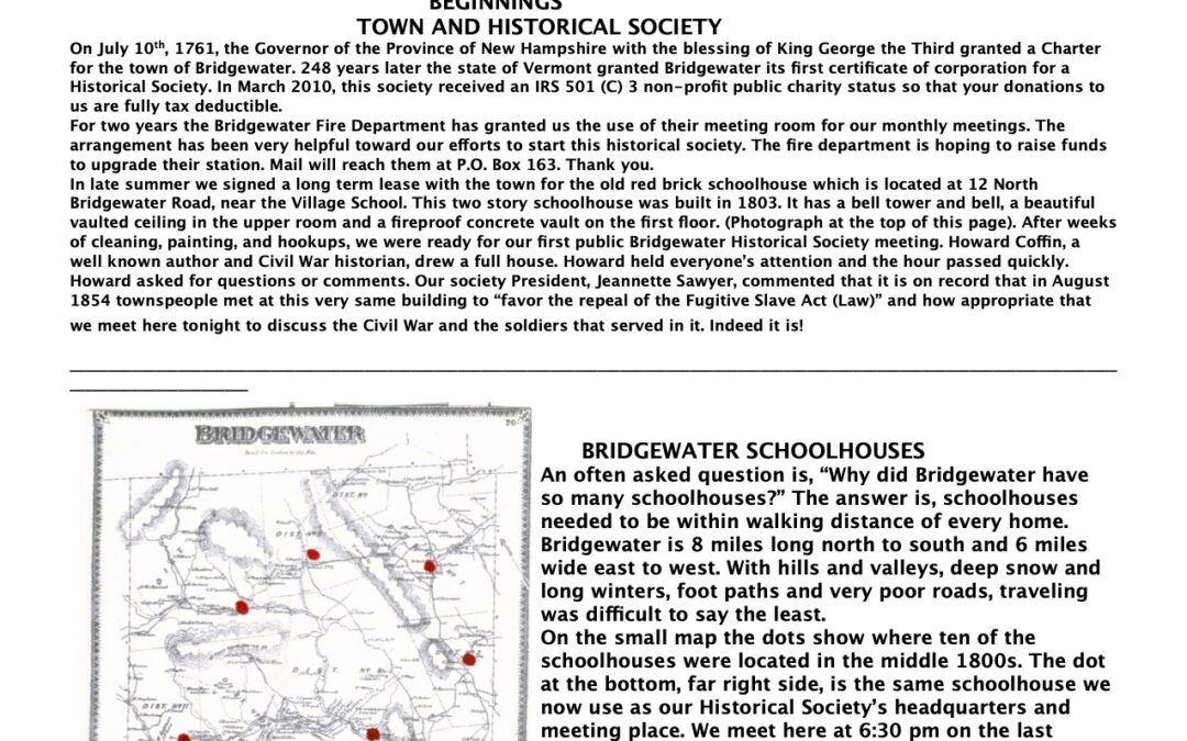 2010 Bridgewater Newsletter