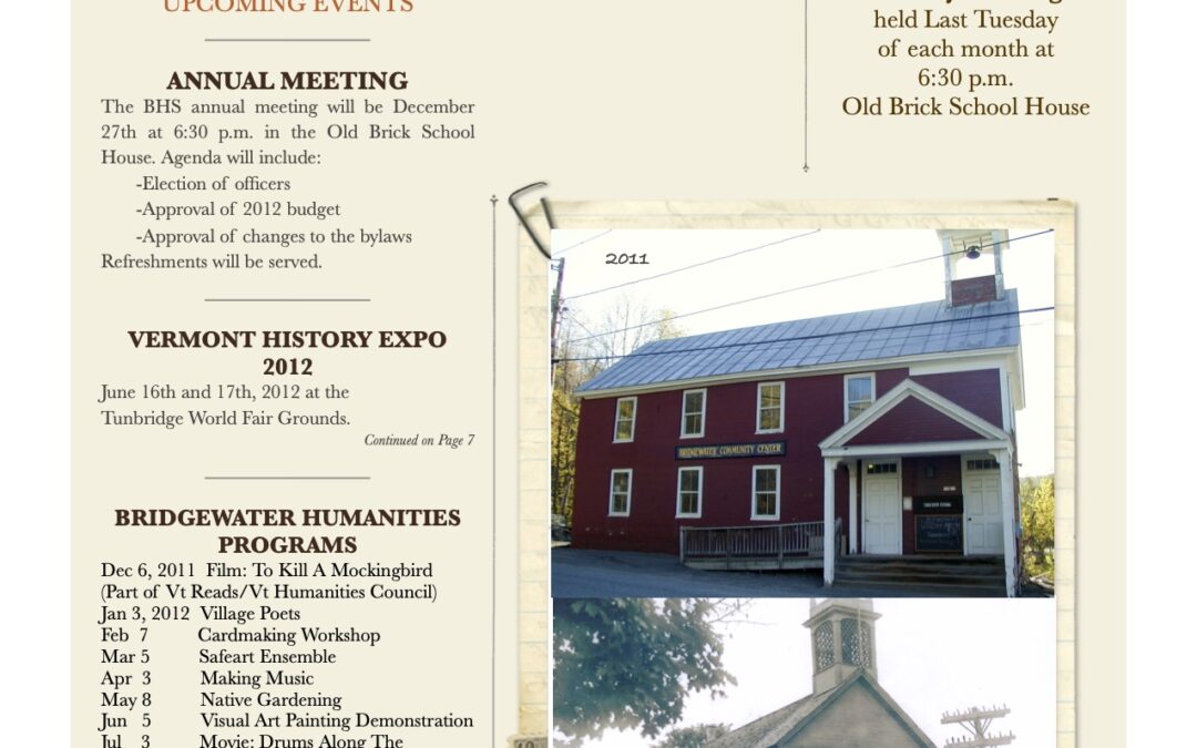 2011 Bridgewater Newsletter