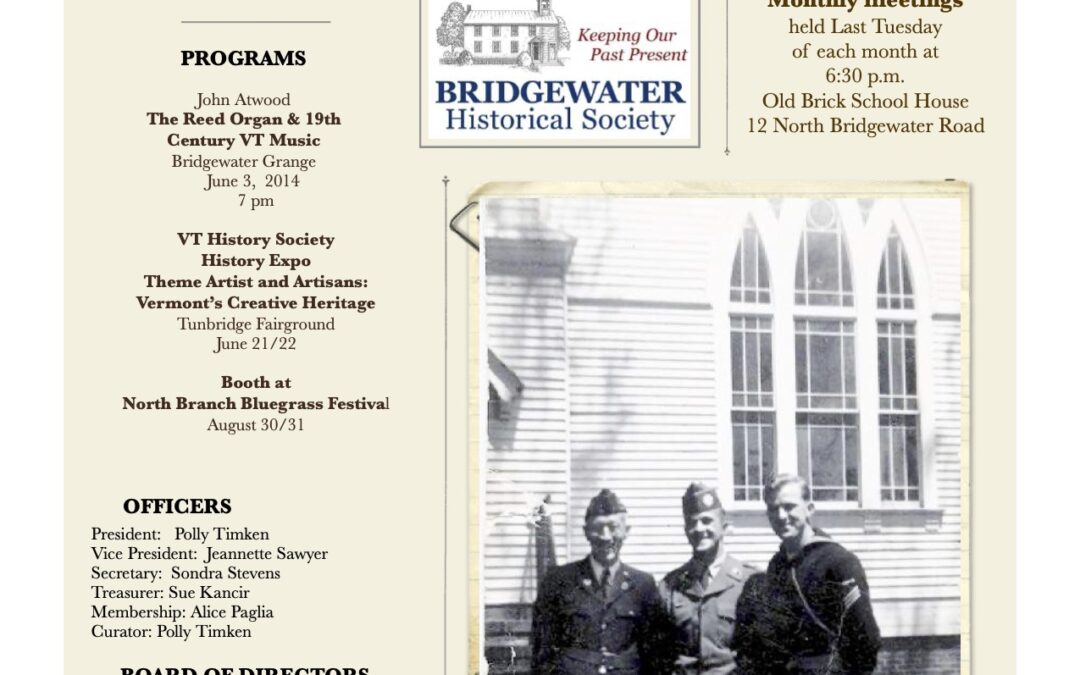 2014 Bridgewater Newsletter – May